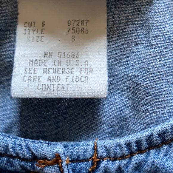 Vintage Chorus Blues Denim Maxi Dress - Picture 11 of 13